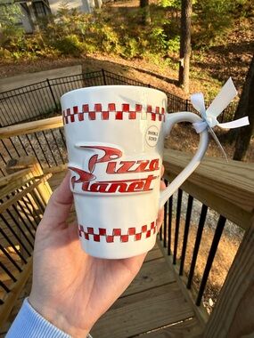 Rae Dunn Disney Pixar Pizza Planet “Freshest in the Galaxy” Toy Story Coffee Mug